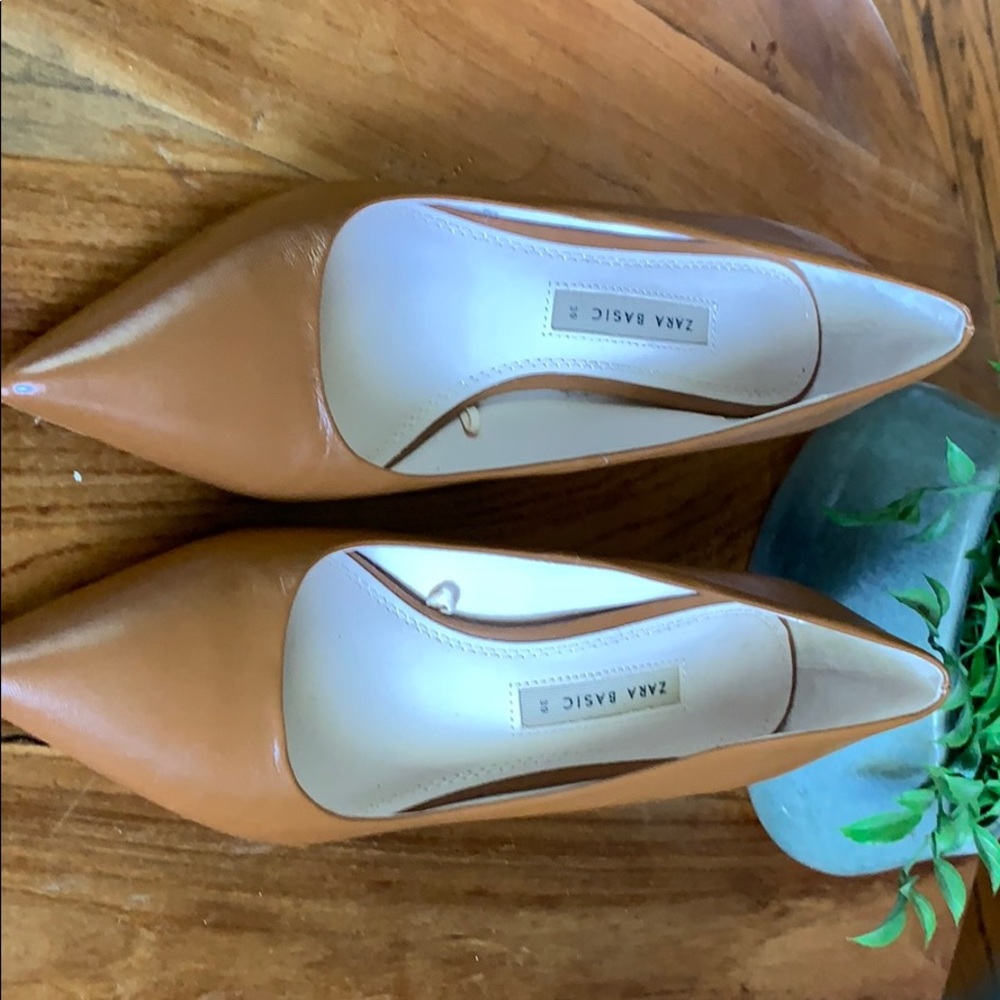 Tan zara heels